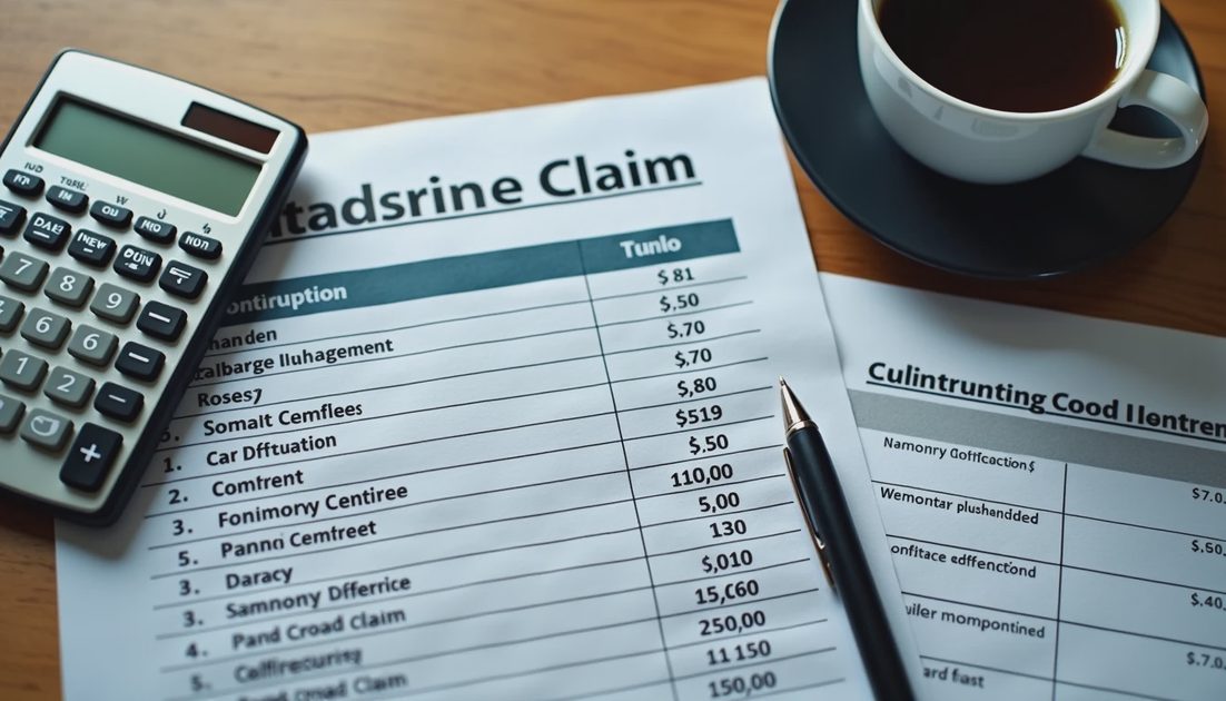 Insurance estimate and contractor quote side by side showing the typical roof financing gap